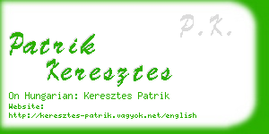 patrik keresztes business card